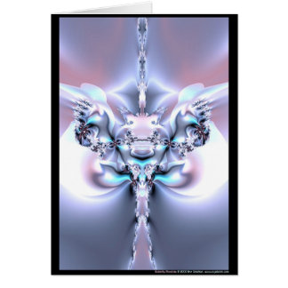 FjärilsMandala Hälsningskort