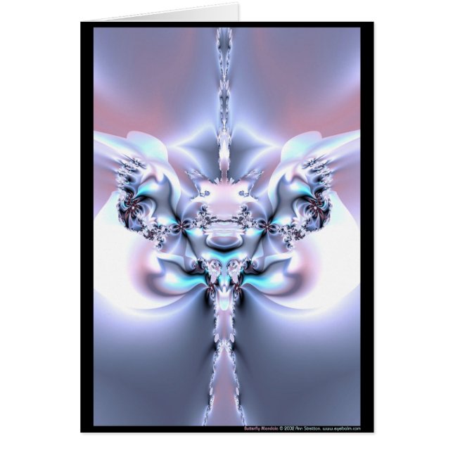 FjärilsMandala Hälsningskort (Framsidan)