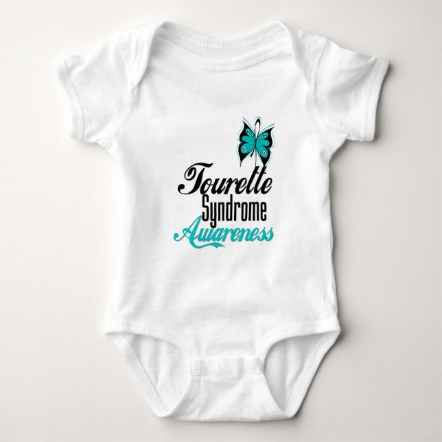 FjärilsmedvetenhetTourette syndrom T-shirt (Framsida)