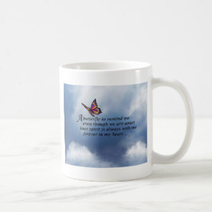 Fjärilsminnesmärkedikt Kaffemugg