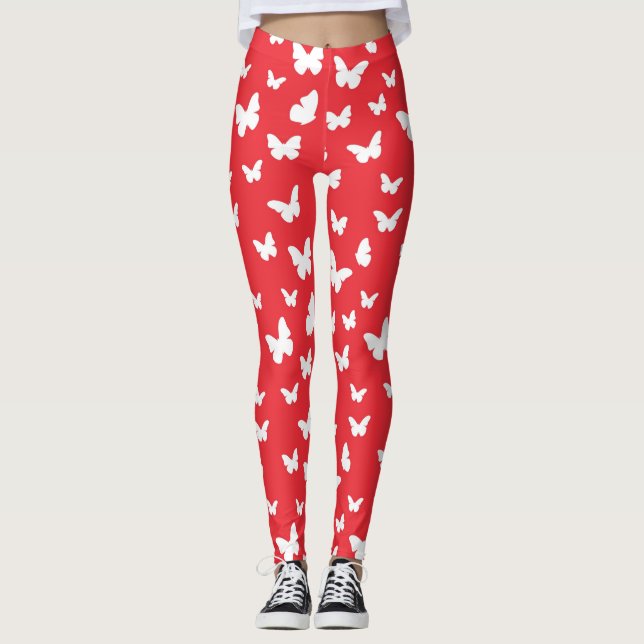 Fjärilsmönster 2 leggings (Framsida)