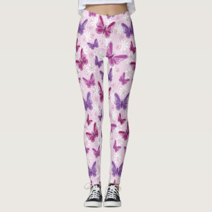 fjärilsmönster leggings