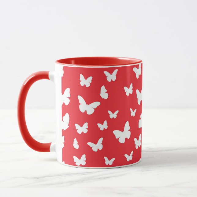 Fjärilsmönster Mugg (Vänster)