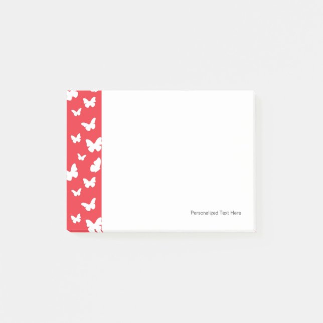 Fjärilsmönster Post-it Block (Framsida)