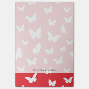 Fjärilsmönster Post-it Block