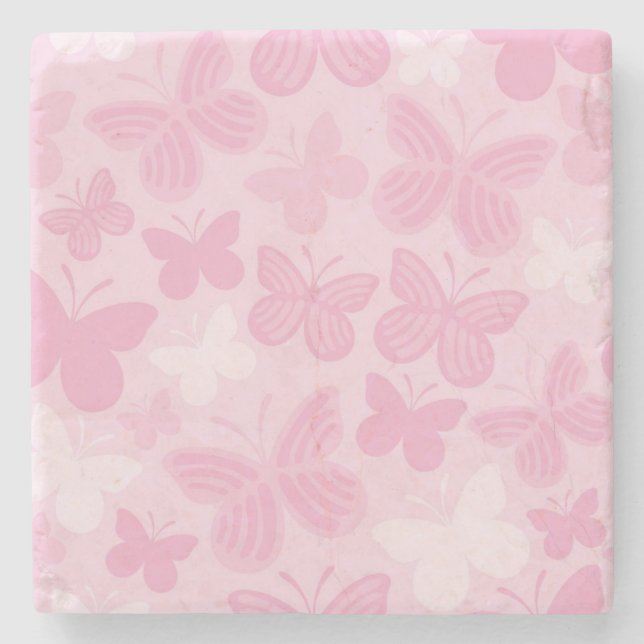 Fjärilsmönster Stenunderlägg (Framsidan)