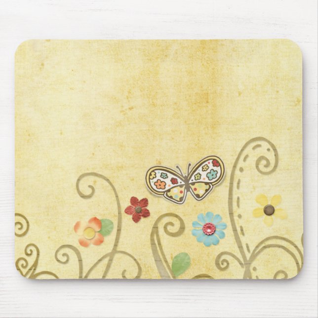Fjärilsmusen vadderar musmatta (Framsidan)