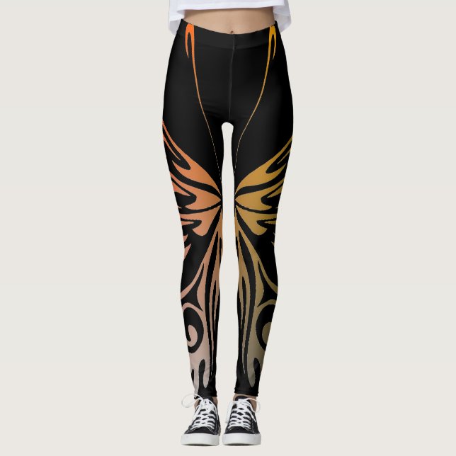 fjärilsmusslor, kvinnlig bensin leggings (Framsida)