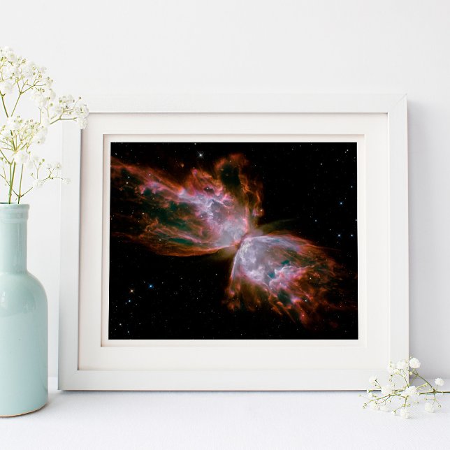 Fjärilsnebulosa 10x8 rymdfoto poster (Butterfly Nebula 10x8 Space Photo Poster)