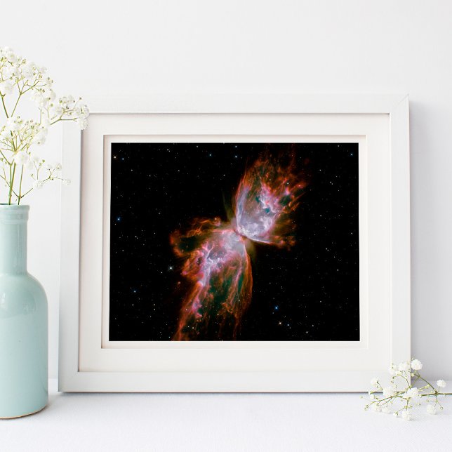 Fjärilsnebulosa Celestial Rymdfoto Poster (Butterfly Nebula Celestial Space Photo Poster)
