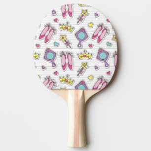 fjärilsprincessmönster pingisracket