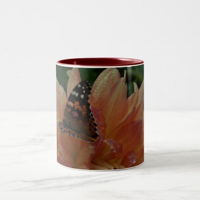 Fjärilspunkt Kaffe Mugg (Center)