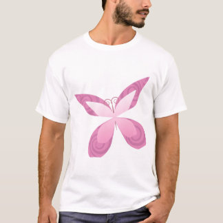 Fjärilsrosaband Tee Shirt