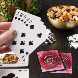 Fjärilsrosmålning av Alfred Fox Casinokort