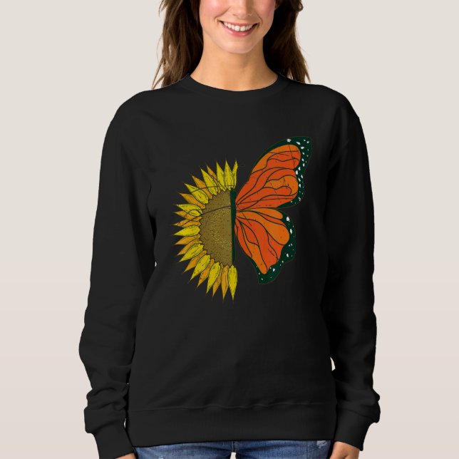 Fjärilssamlare Gul Solros Monark Damm T Shirt (Framsida)