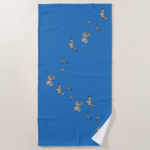 Fjärilsstrandhandduk