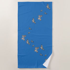 Fjärilsstrandhandduk