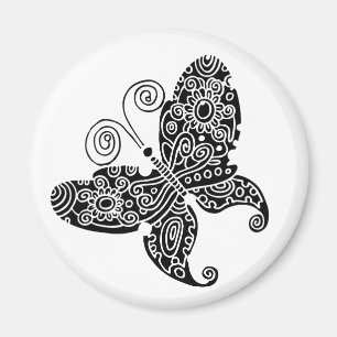 Fjärilstatueringmagnet Magnet
