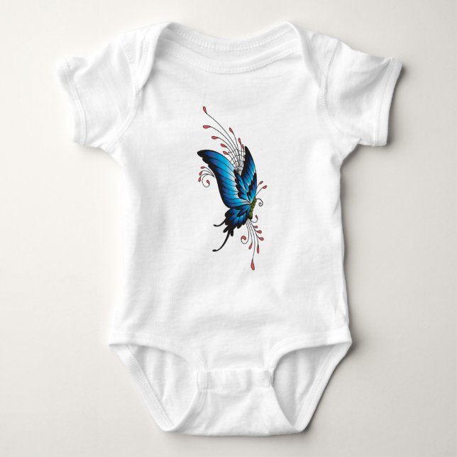 FjärilstatueringT-tröja T Shirt (Framsida)