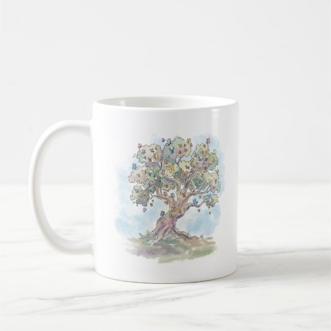 Fjärilsträd Kaffemugg (Vänster)