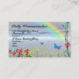 Fjärilsträdgårdblommor Visitkort