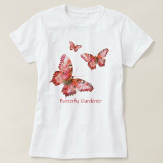 Fjärilsträdgårdsmästare Rosa T-Shirt