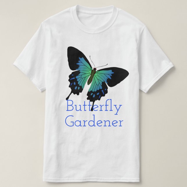 Fjärilsträdgårdsmästare T-shirt (Design framsida)