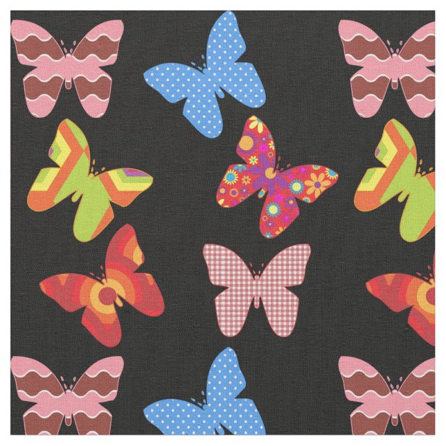 Fjärilstyg 🦋 tyg (Närbild)