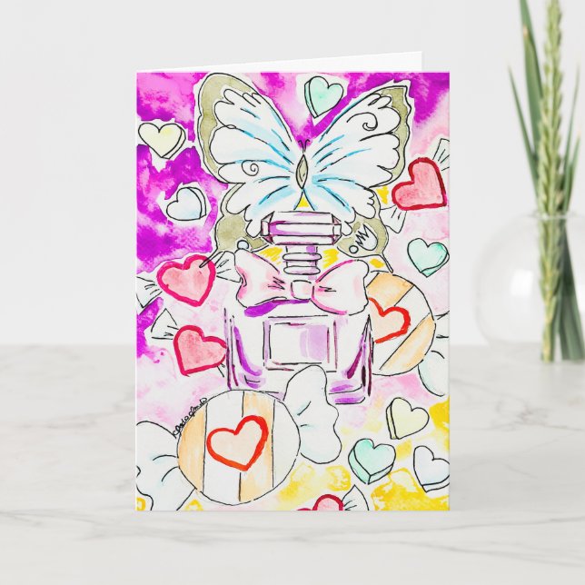Fjärilsvalentinskort Kort (Framsida)