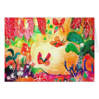 Fjärilsvärld Hälsningskort