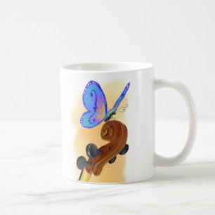 Fjärilsvioloncellmugg Kaffemugg
