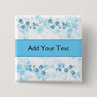 Fjärilsvisioner i blått knapp