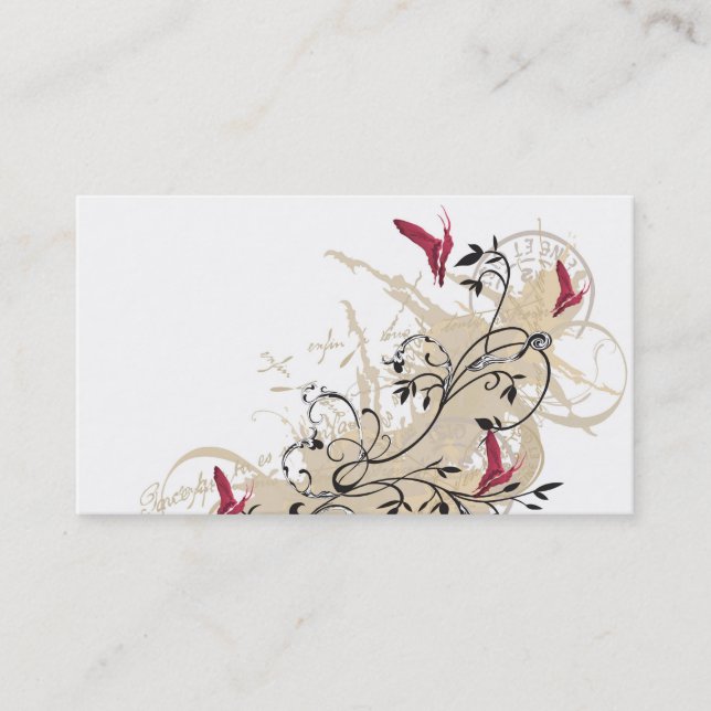 Fjärilsvisitkort Visitkort (Framsida)