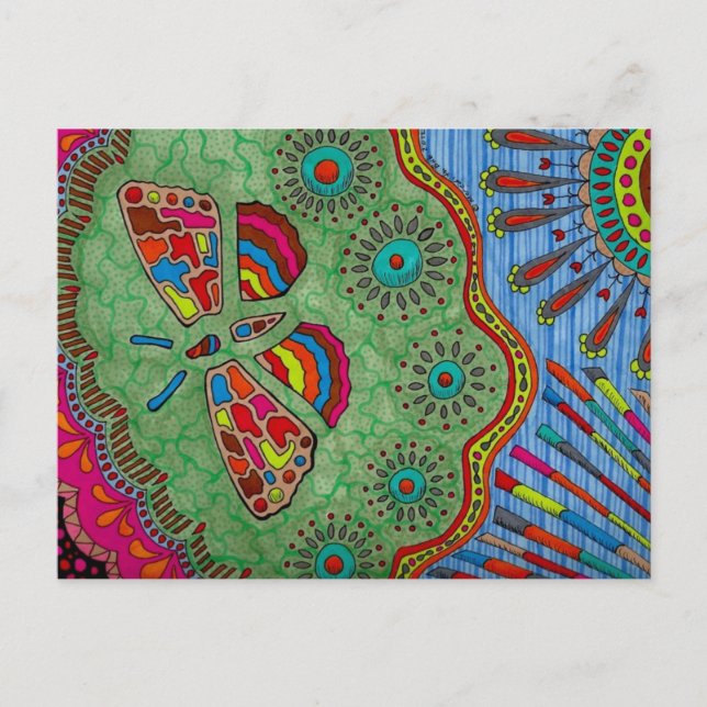 Fjärilsvykort Vykort (Framsida)