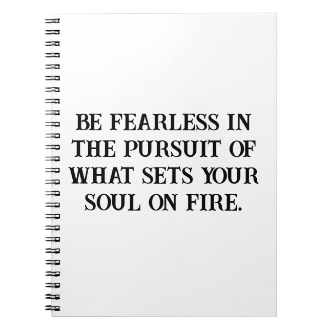 Fjärlös själ som vill ha en inspirerande bärbar da anteckningsbok (Framsidan)