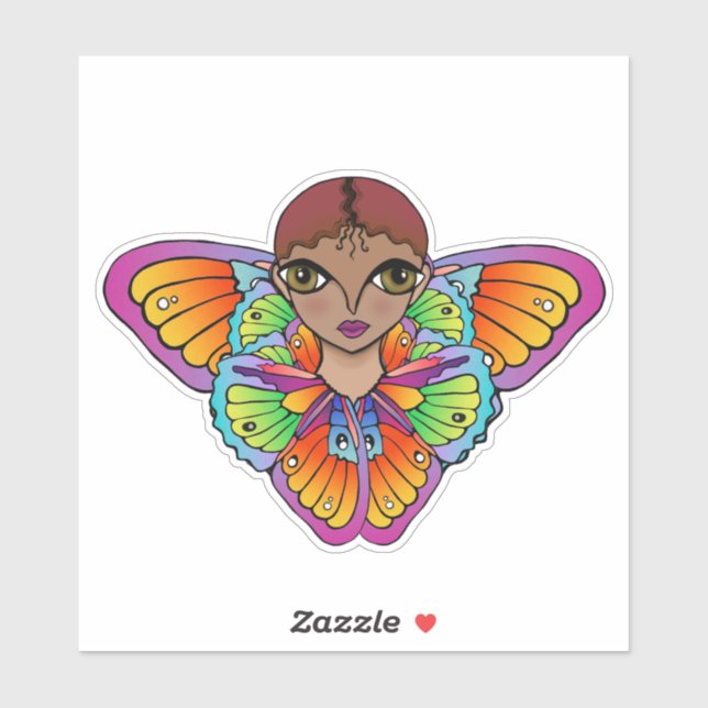 fjärosflicka klistermärken (Ark)