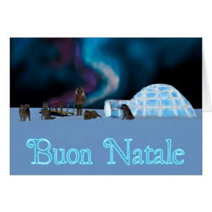 Fjärran Nordjulen - Buon Natale Hälsningskort