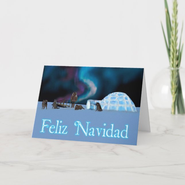 Fjärran Nordjulen - Feliz Navidad Helgkort (Framsida)