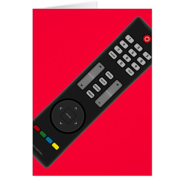 Fjärrkontroll Hälsningskort (Framsidan)