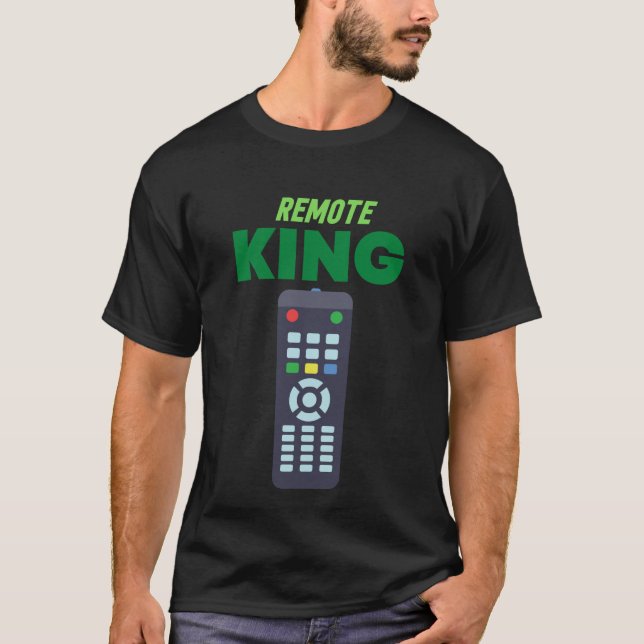 Fjärrkontrollen kung t shirt (Framsida)