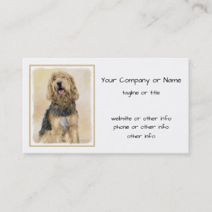 Fjärrmålning - Cute Original Hund Art Visitkort