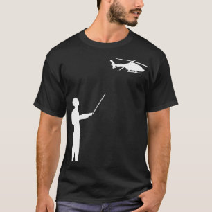 Fjärrstyrningsmodell Helicopter RC Hobby Pilot Man T Shirt