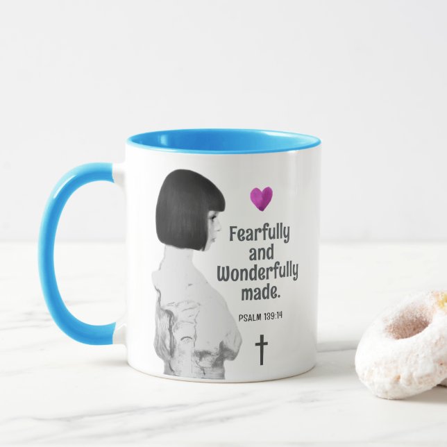 Fjärt och underbart gjort Cute Girl Christian Mugg (Med munk)