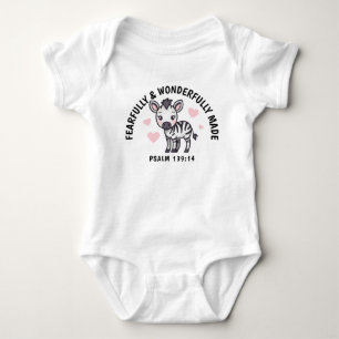 Fjärt och underligt gjord Zebra Scripture T Shirt