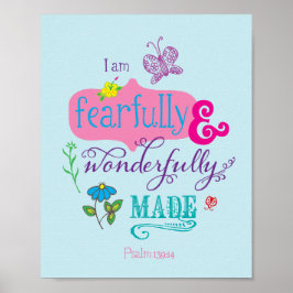 Fjärt och underligt gjort skript till Girly Art Poster