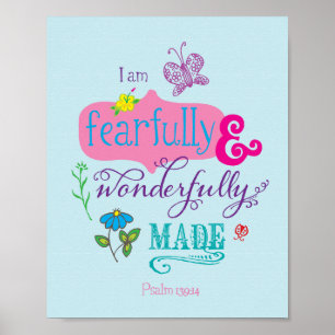 Fjärt och underligt gjort skript till Girly Art Poster