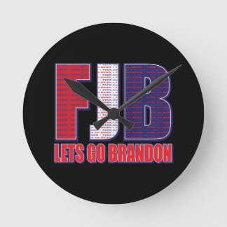 FJB Lets Go Brandon Rund Klocka