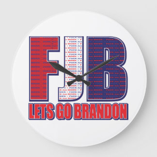 FJB Lets Go Brandon Stor Klocka