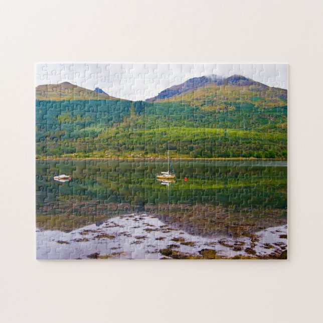 Fjord Long, Arrochar, Skottland pussel (Horisontell)