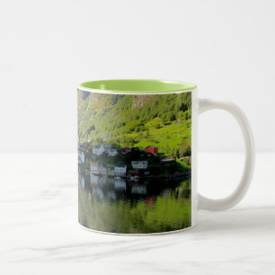 Fjordar, Norge Två-Tonad Mugg